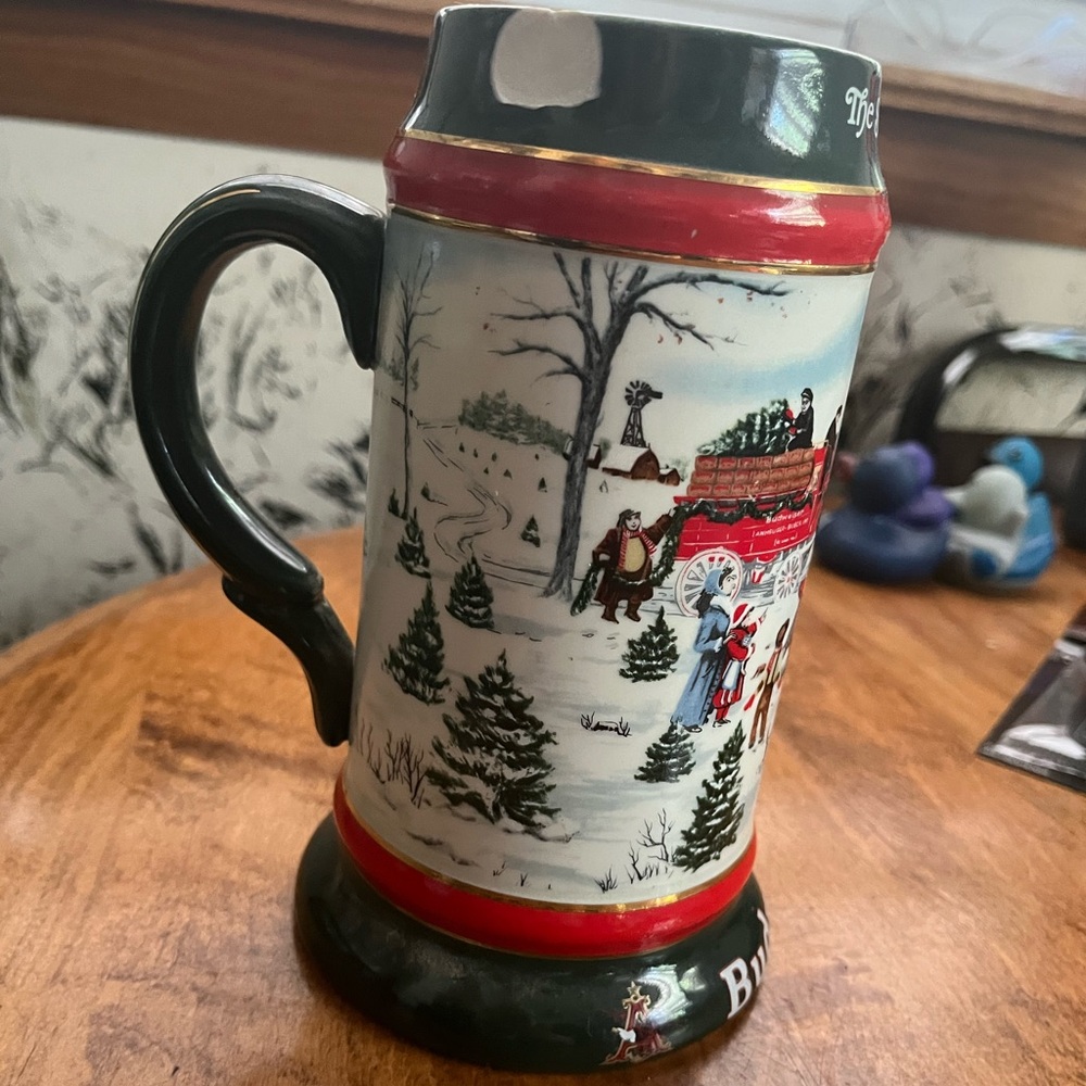 1991 Budweiser Holiday Stein